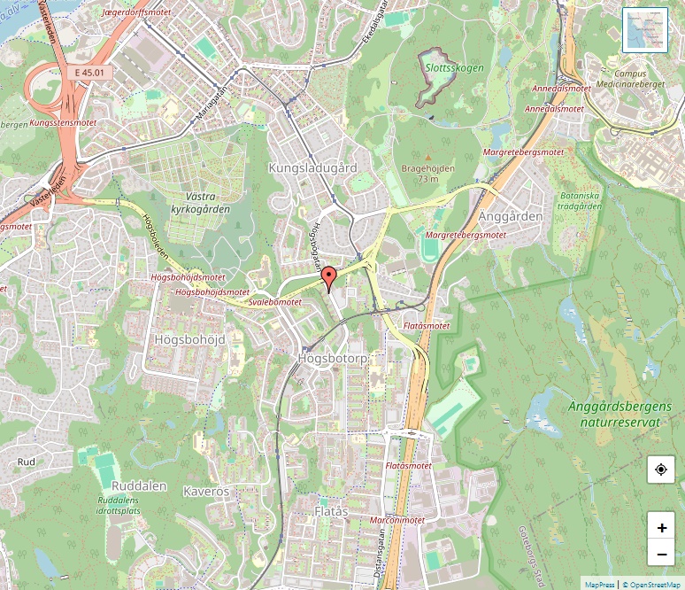 Högsbo karta, Göteborg