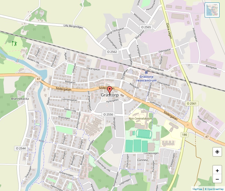 Karta över Grästorp, Göteborg