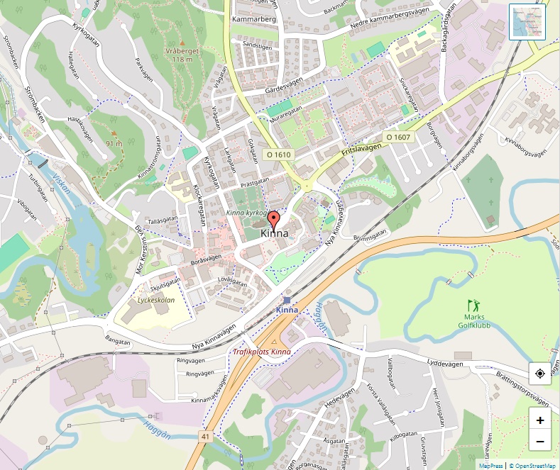 Karta över Kinna, Göteborg