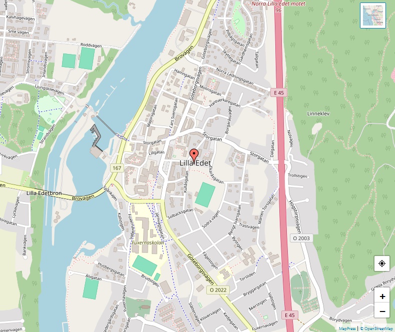 Karta över Lilla Edet, Göteborg