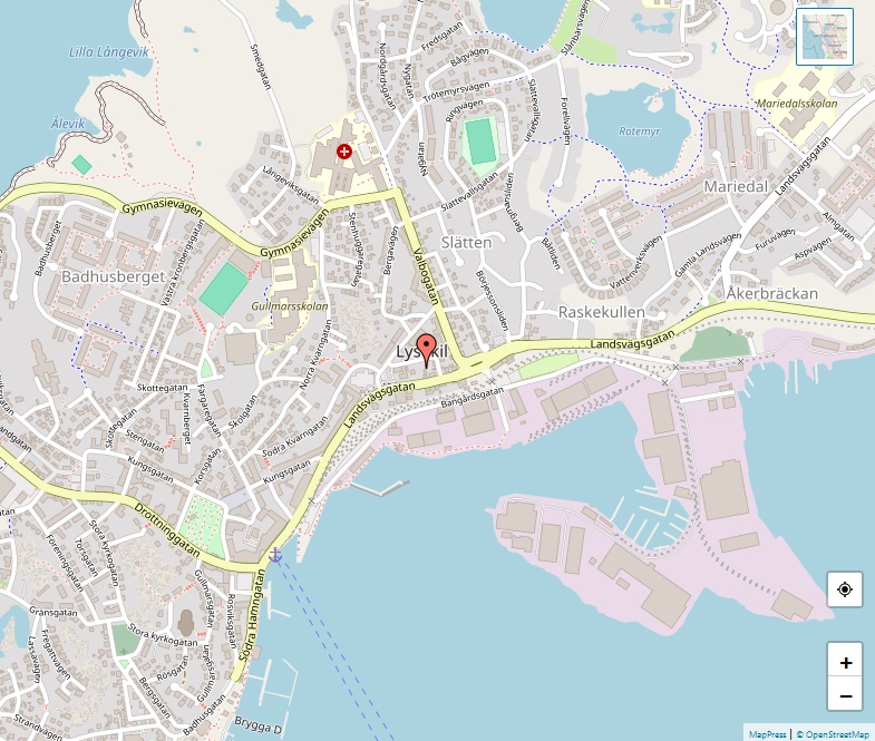 Karta över Lysekil, Göteborg