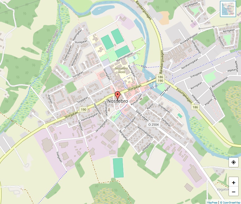 Karta över Nossebro, Göteborg