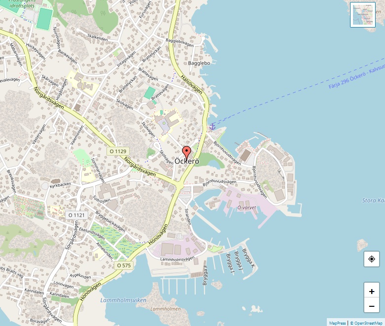 Karta över Öckerö, Göteborg