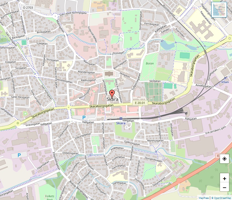 Karta över Skara, Göteborg