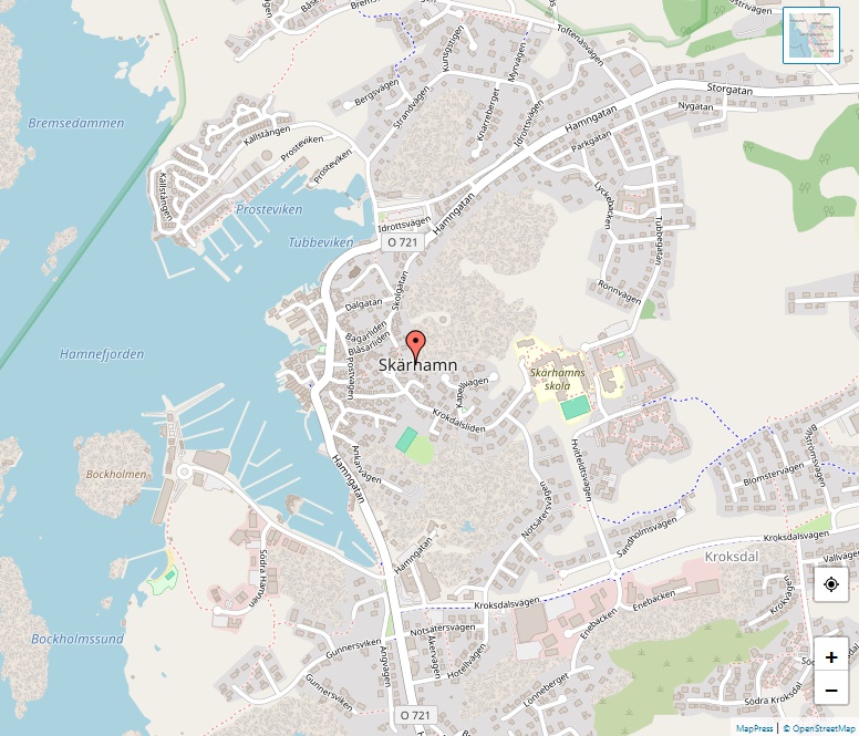 Karta över Skärhamn, Göteborg