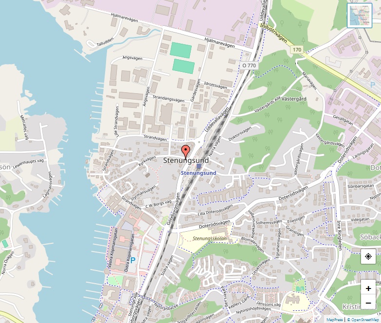 Karta över Stenungssund, Göteborg