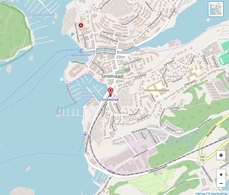 Karta över Strömstad, Göteborg