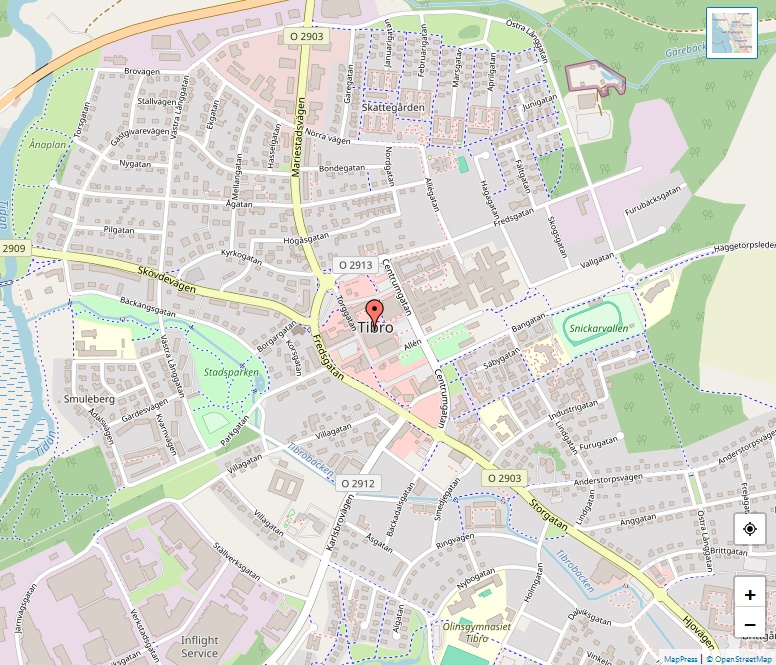 Karta över Tibro, Göteborg