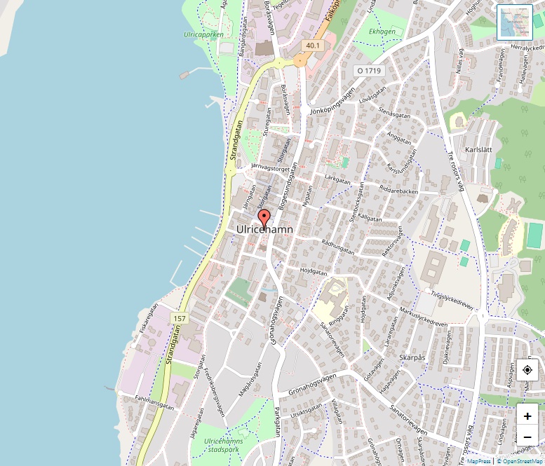 Karta över Ulricehamn, Göteborg