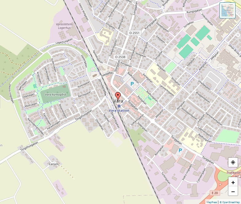 Karta över Vara, Göteborg